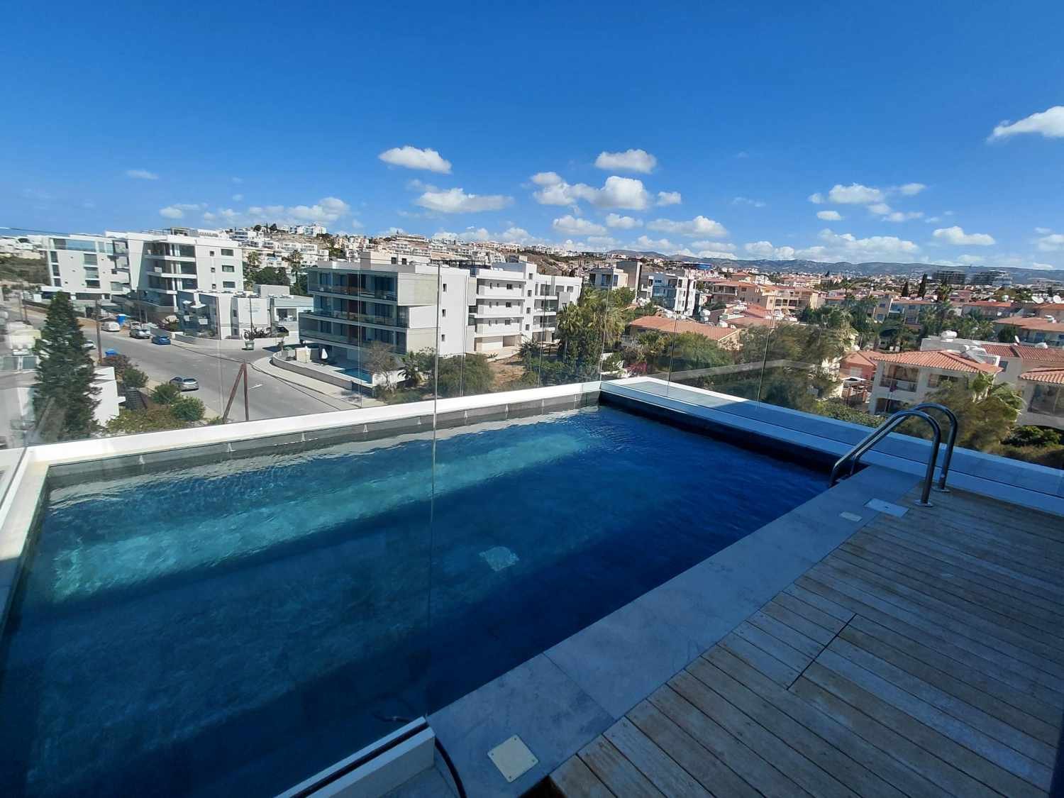 Modern Sea-View Penthouse with Private Pool Near the Beach