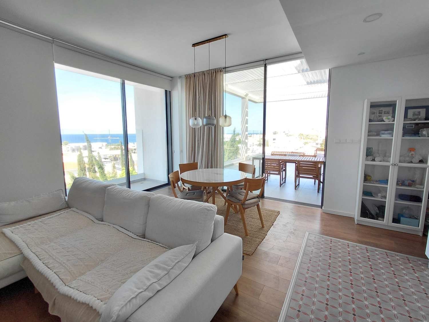 Modern Sea-View Penthouse with Private Pool Near the Beach