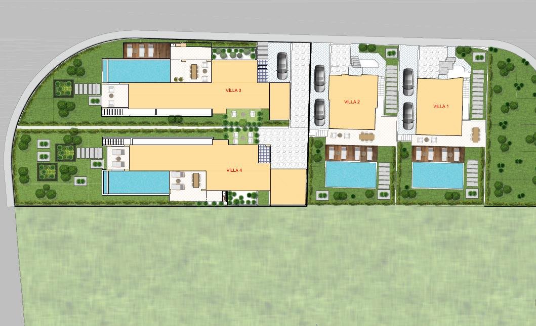 Beachfront Villas with a beautiful sandy lagoon beach right at their doorstep
