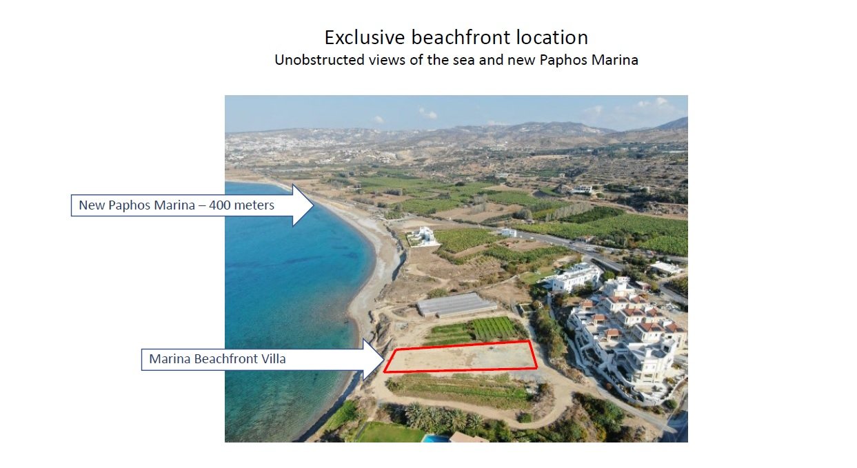 Ultra-Luxurious Beachfront Villa on Large Plot in Paphos