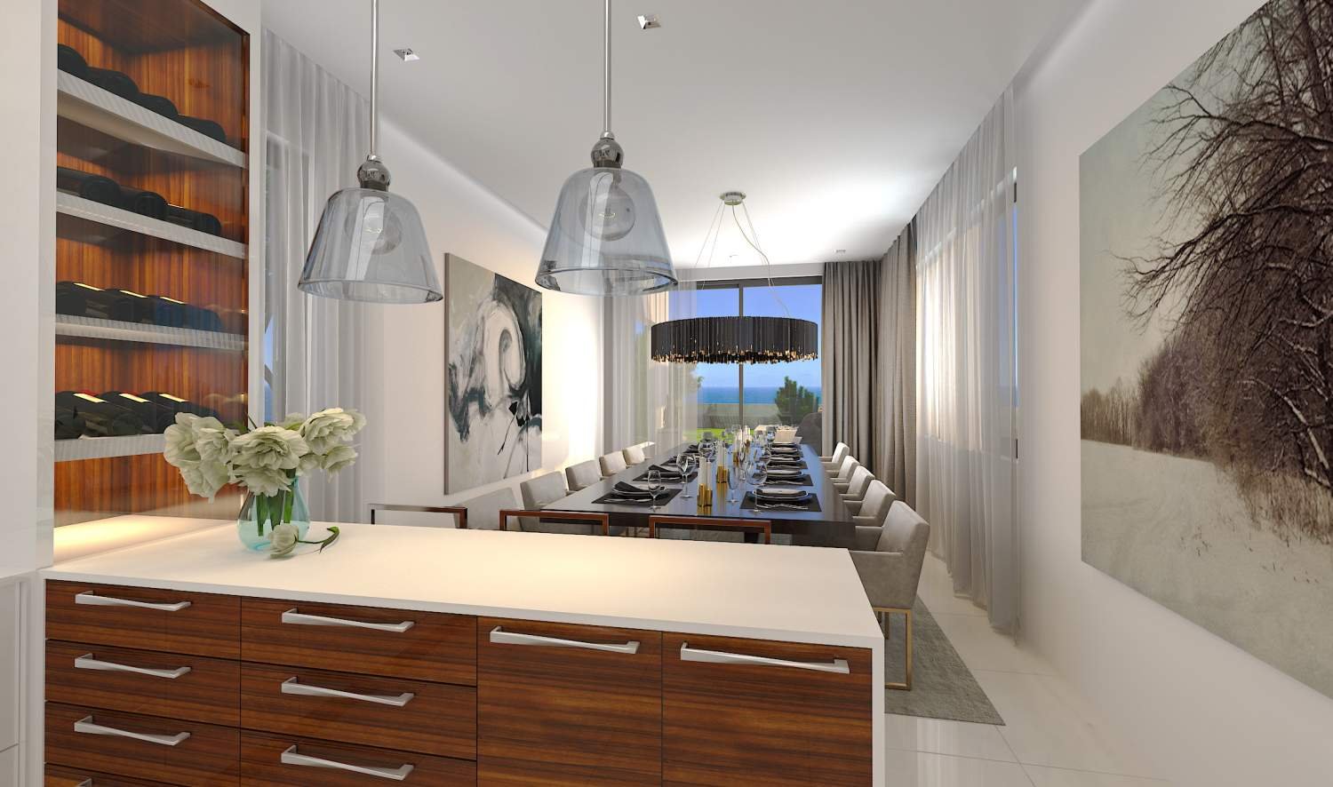 Beachfront Villas with a beautiful sandy lagoon beach right at their doorstep