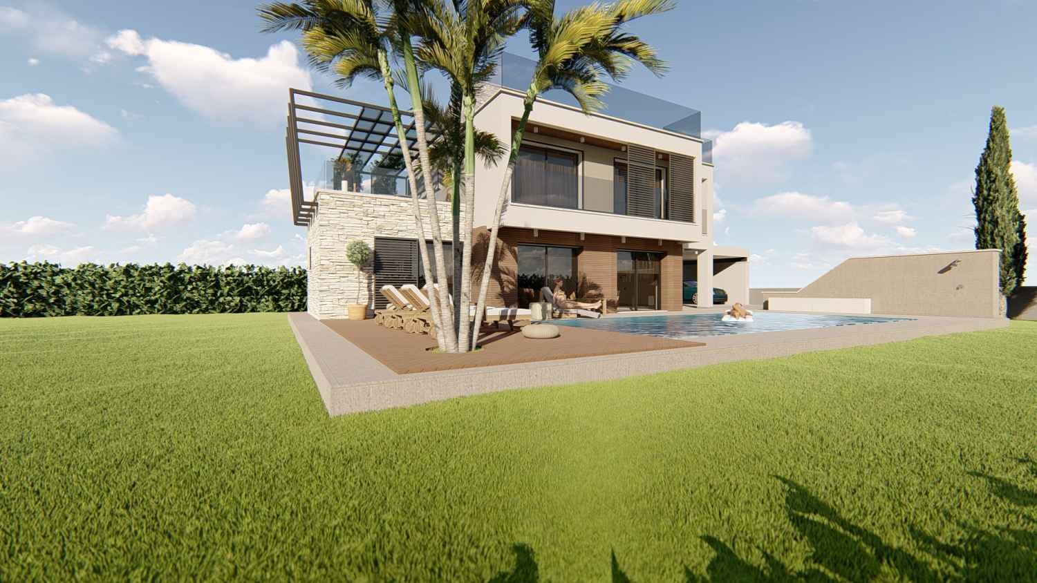 Luxury Golf Villa with Sea Views/Plot 1174 sq m/ – Secret Valley, Paphos