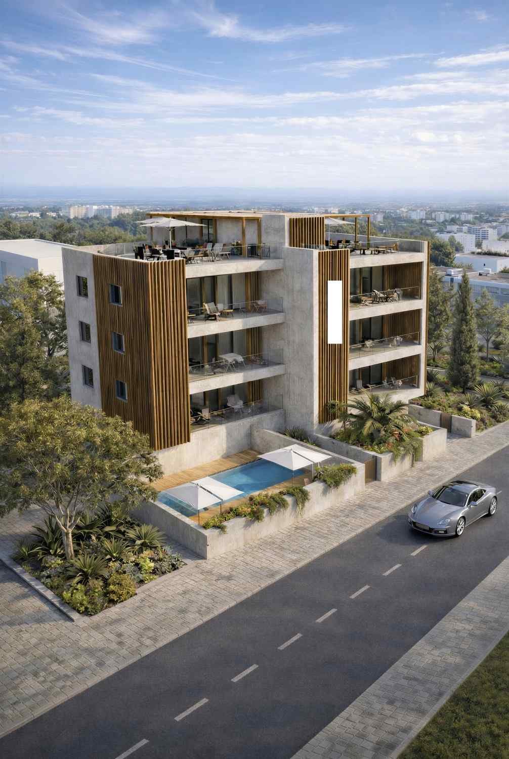Stylish 2-Bedroom Apartment with Two Terraces in Universal, Paphos
