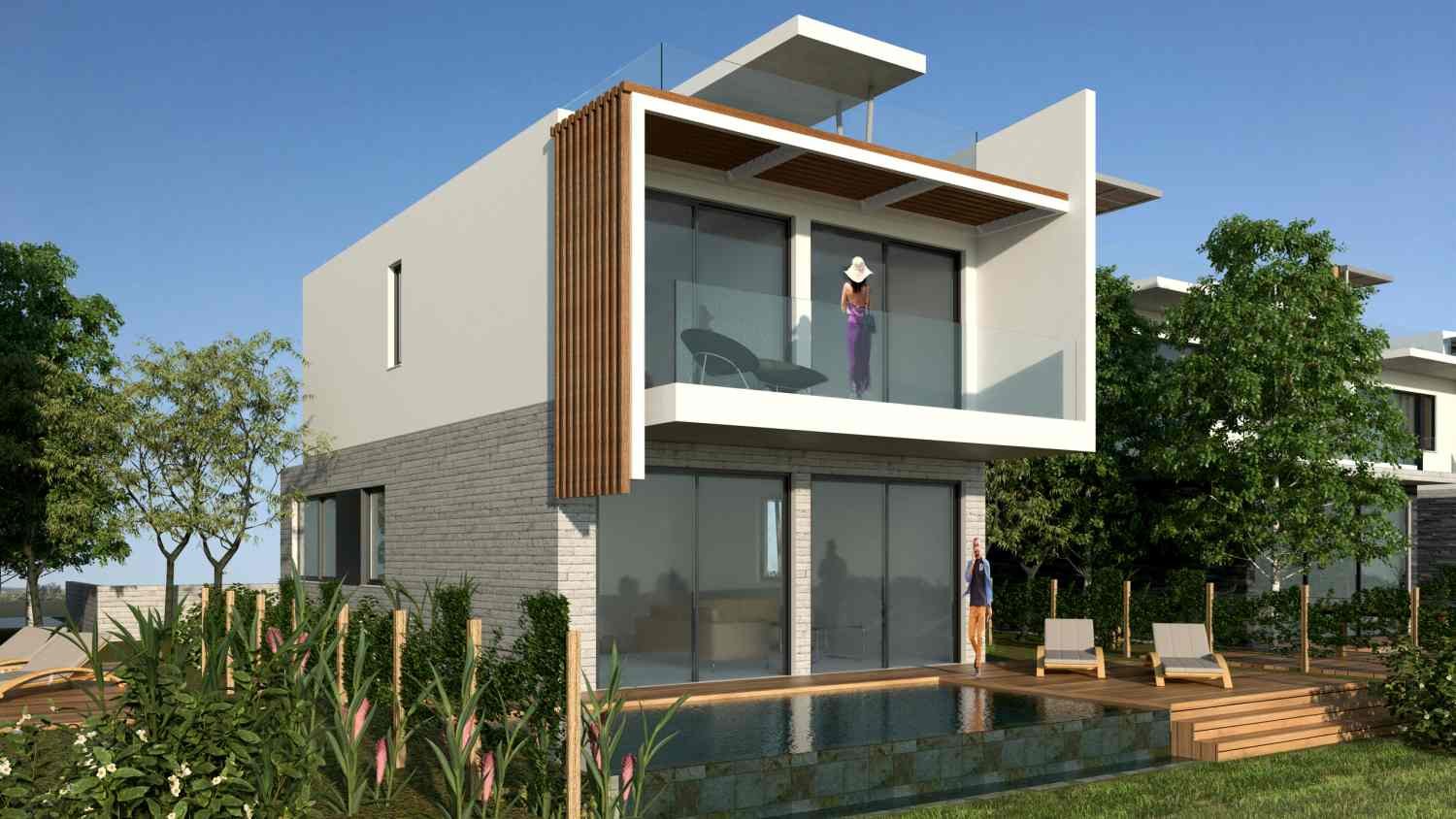 Key Ready Villa with Pool and Roof Garden in a Residential Complex Close to ISOP
