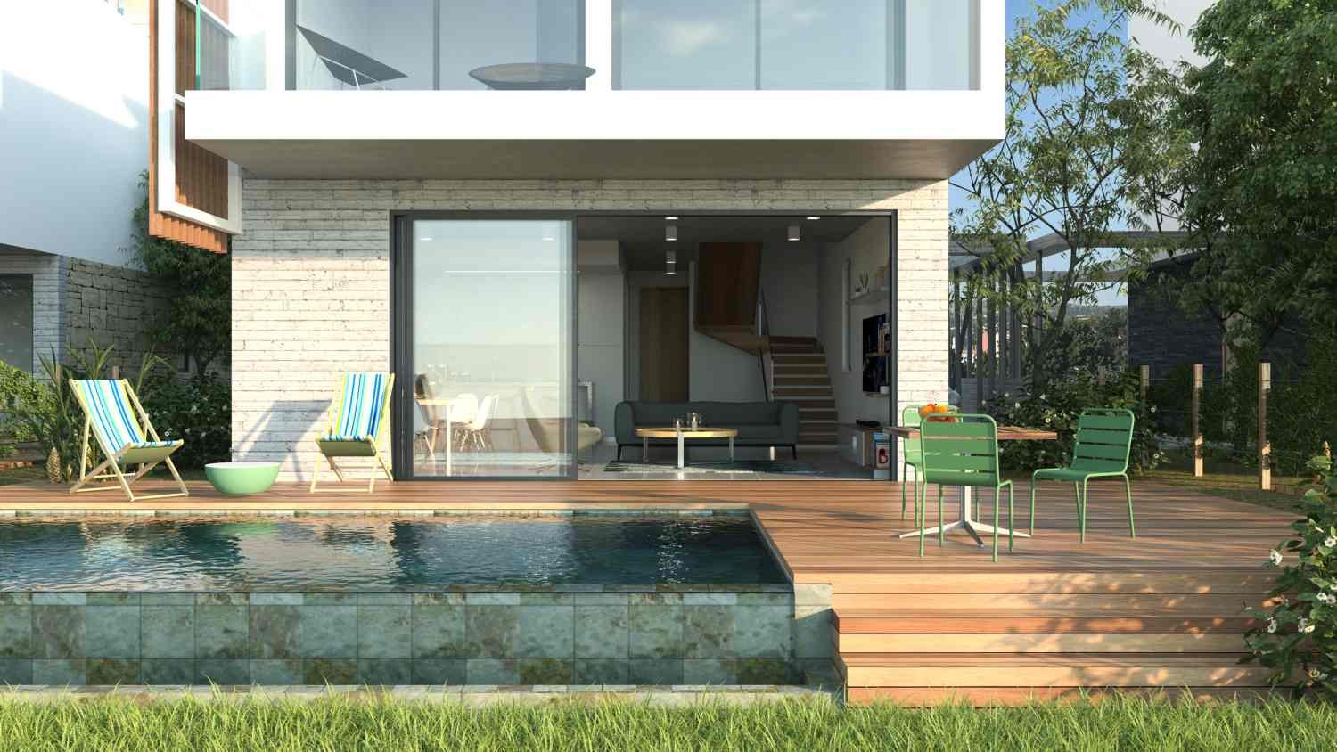 Key Ready Villa with Pool and Roof Garden in a Residential Complex Close to ISOP