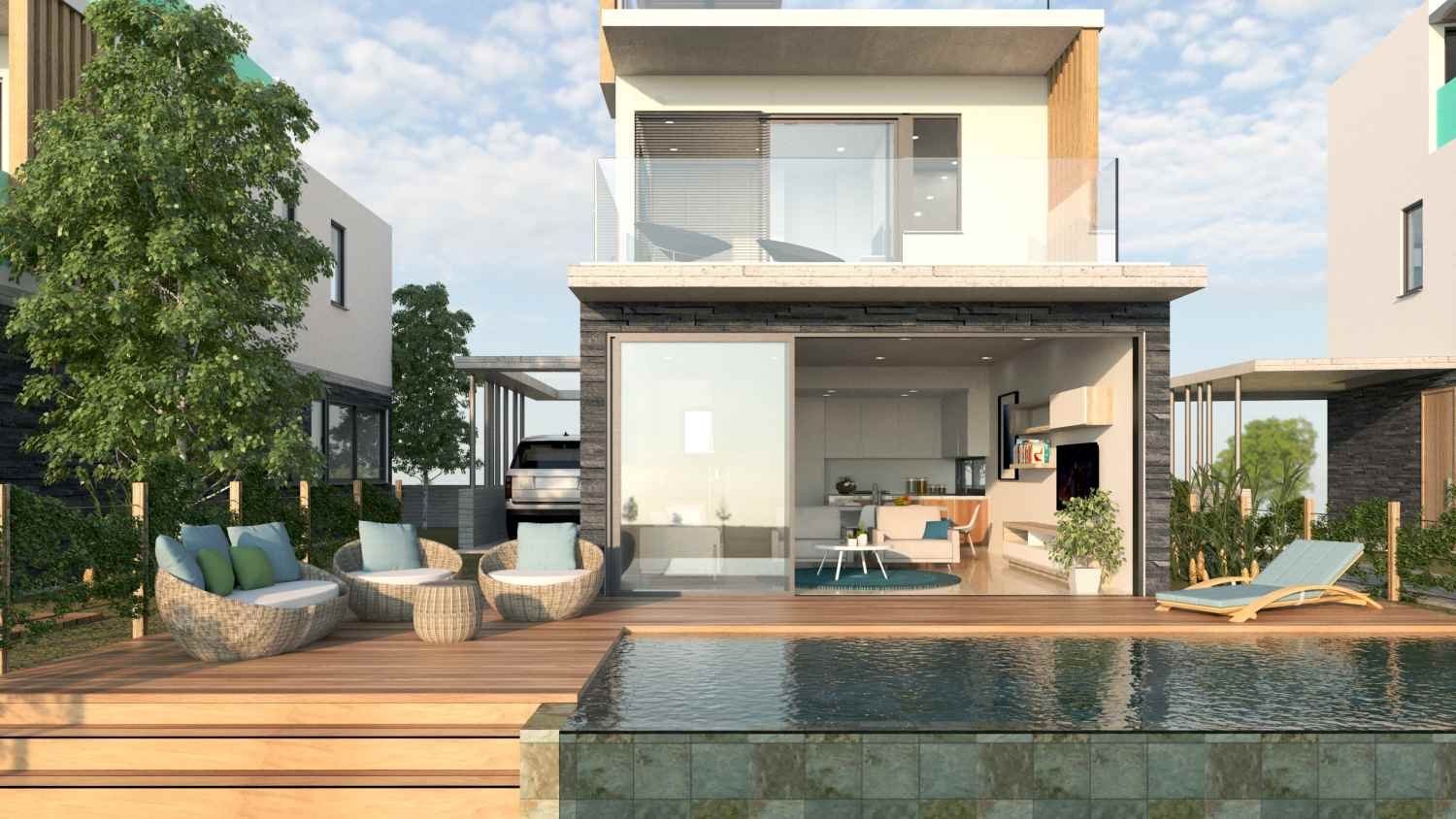 Key Ready Villa with Pool and Roof Garden in a Residential Complex Close to ISOP