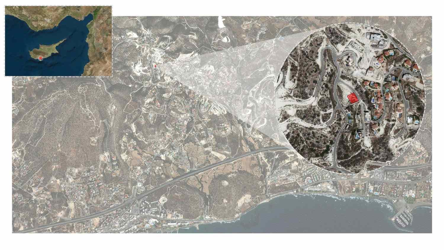 Luxury Villa hillside plot in the prestigious area in Ayios Tychonas