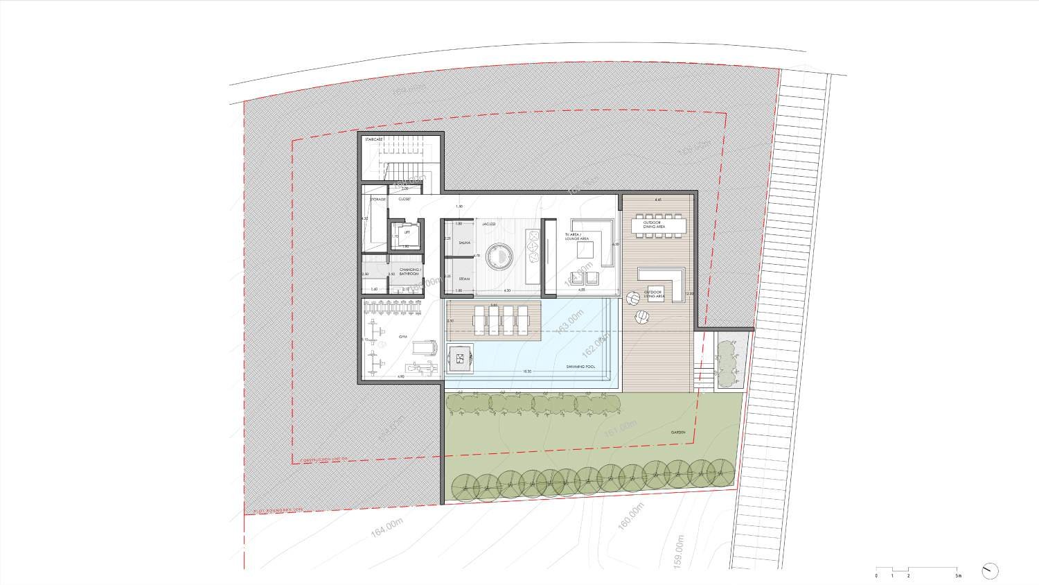 Luxury Villa hillside plot in the prestigious area in Ayios Tychonas
