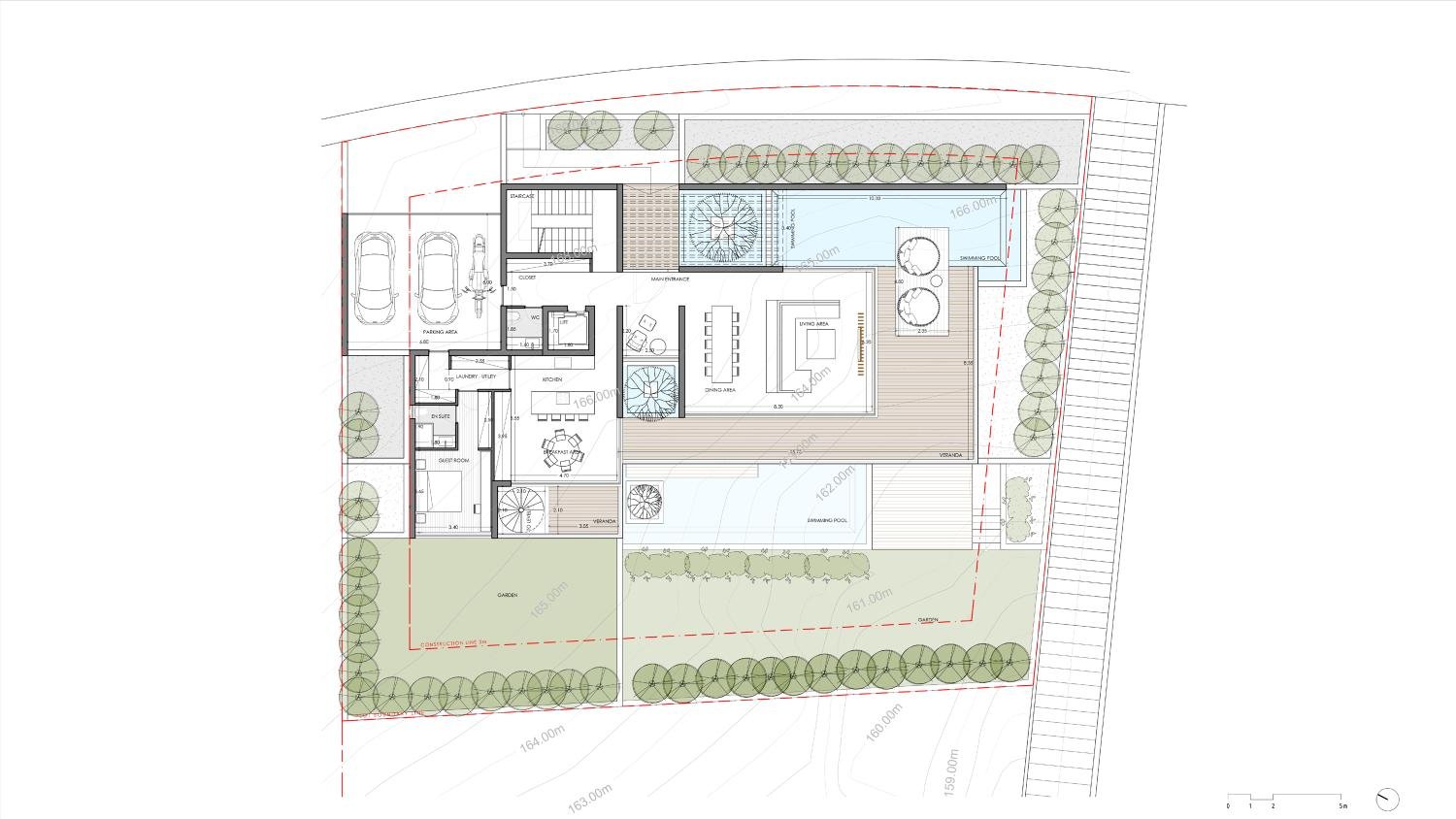 Luxury Villa hillside plot in the prestigious area in Ayios Tychonas