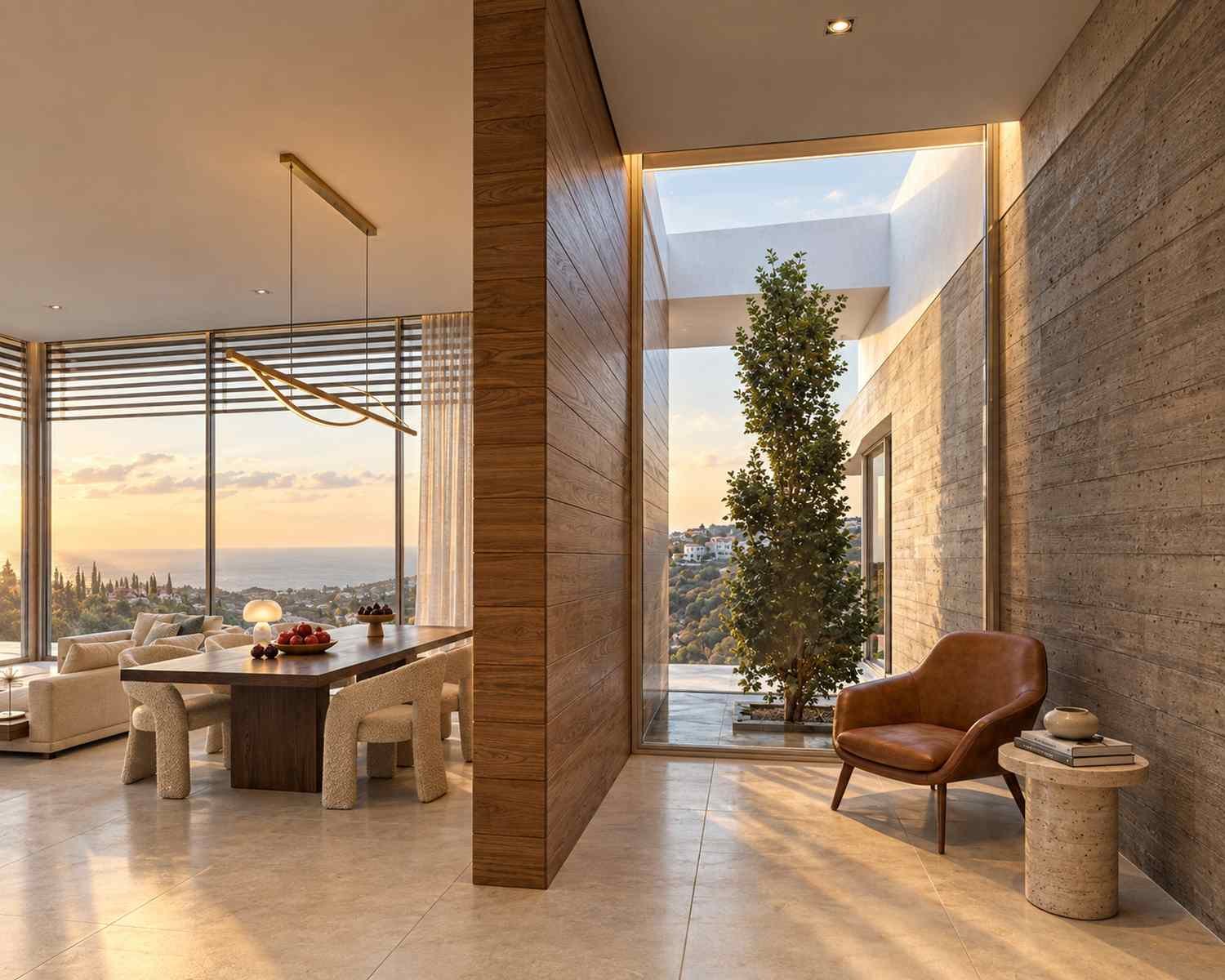 Luxury Villa hillside plot in the prestigious area in Ayios Tychonas